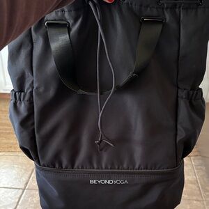 Beyond Yoga Charcoal Black Travel Bag